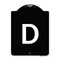 Signmission Sign with Letter D Heavy-Gauge Aluminum Architectural Sign, 24" x 18", BW-1824-22958 A-DES-BW-1824-22958 - alternate 1